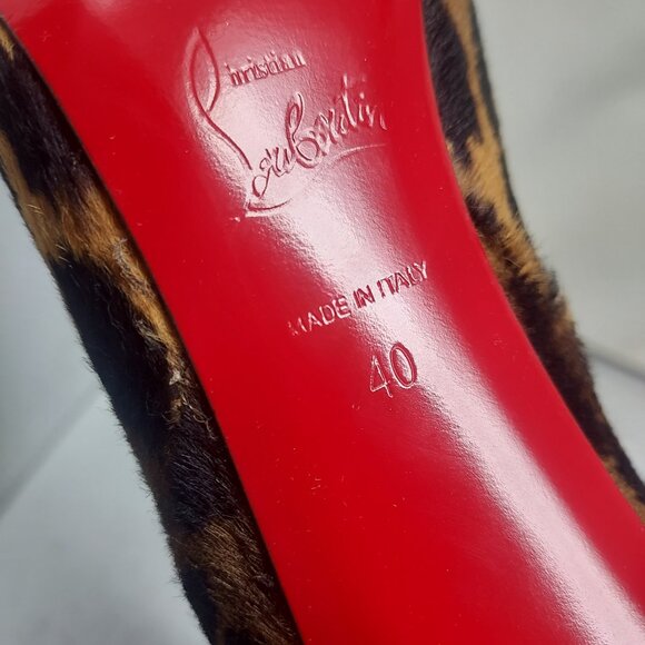 Christian Louboutin Astrilarge Leopard Hair Heel Boot - Picture 4 of 11